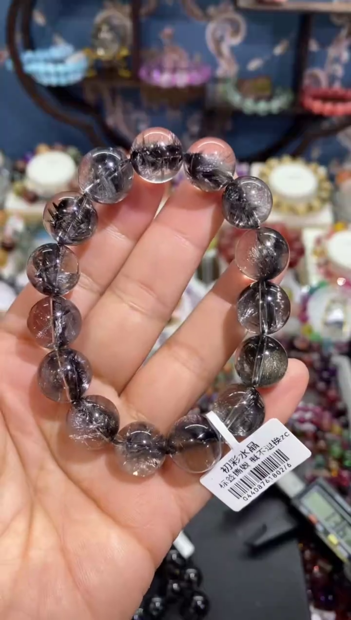 【闪购商品】水晶手串未镶嵌黑银钛
