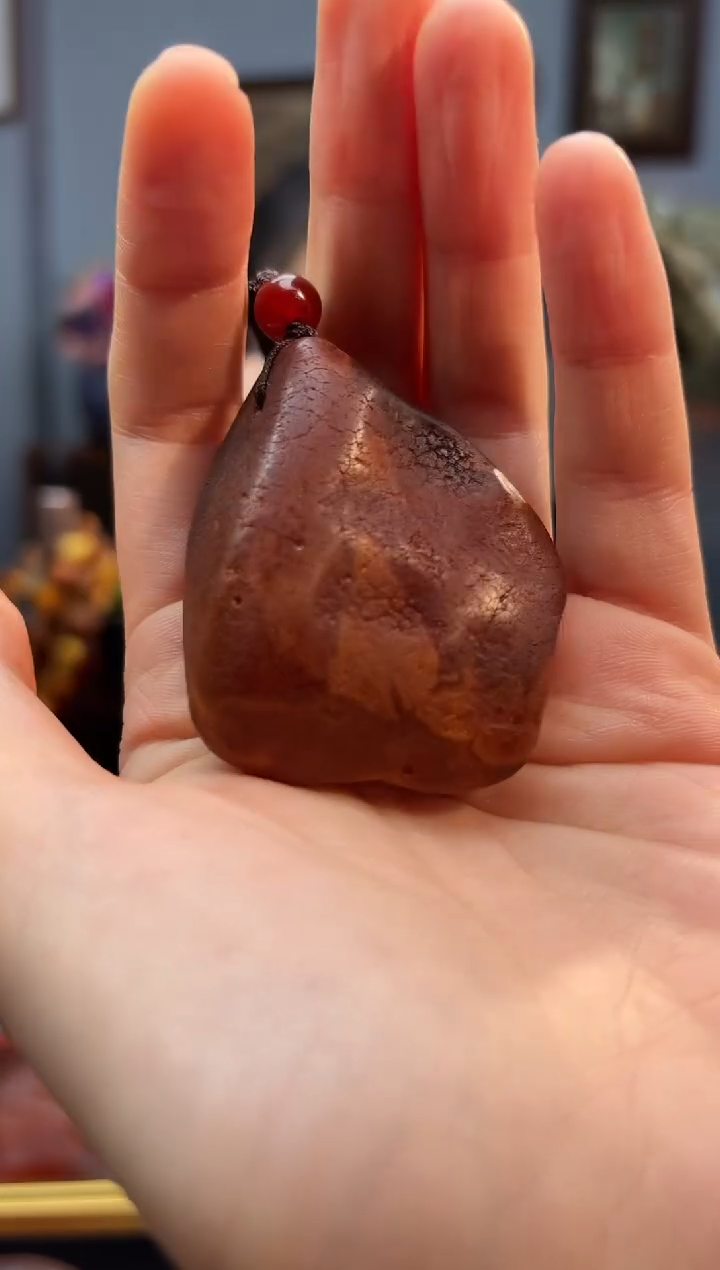 琥珀颈饰未镶嵌吊坠