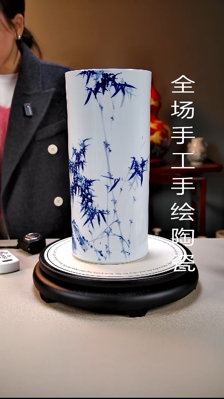 摆件陶景德镇手绘陶瓷12