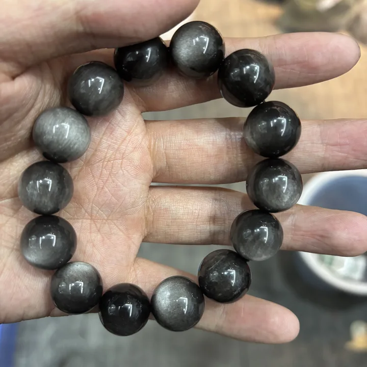 银曜石16mm手串拍一个发一个多样性发货-550117