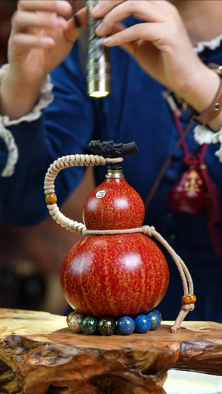 【闪购商品】239—光岳葫天然大漆酒葫芦不含漆珠