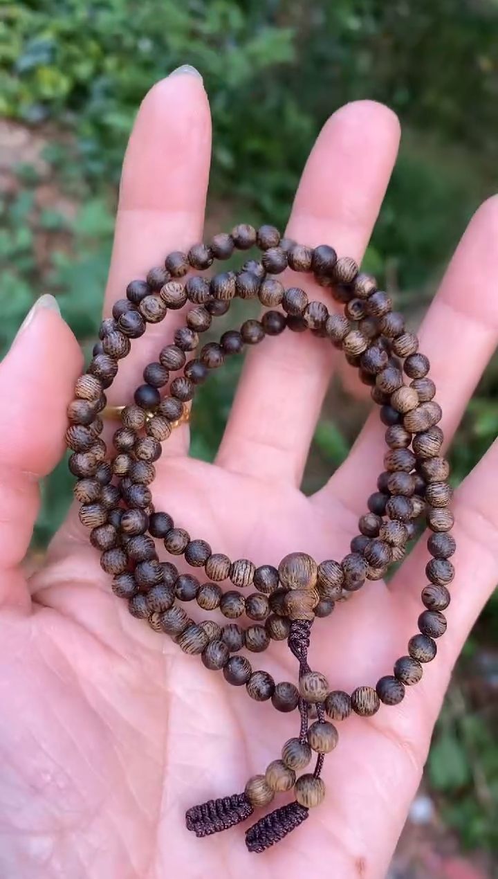 手串沉香沉水浮04圆珠多圈棋楠手串多样性发一