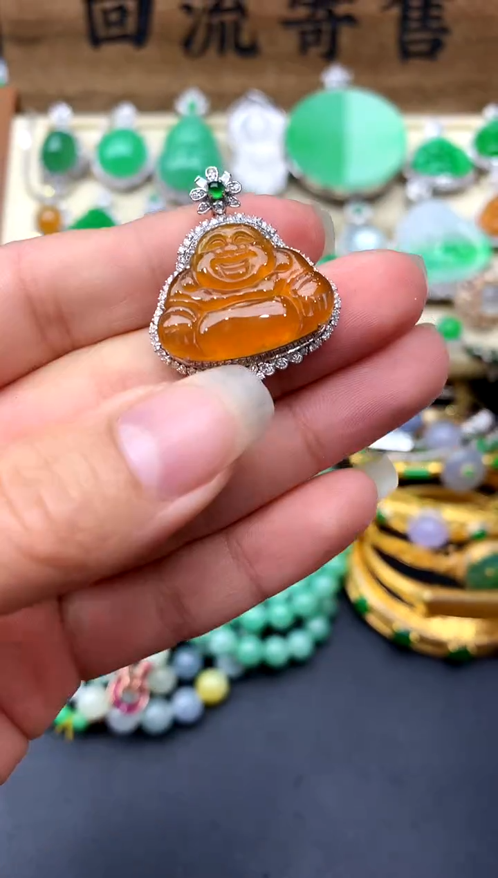 【闪购商品】翡翠颈饰18K金镶嵌346-中国好珍宝