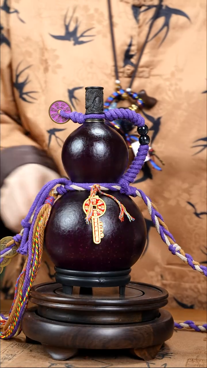 旅**！WT065藏绳款大漆酒葫芦（现货现发）