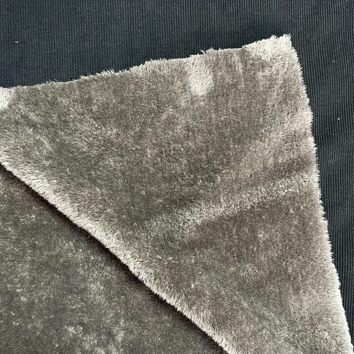 中细条北极绒加厚面料