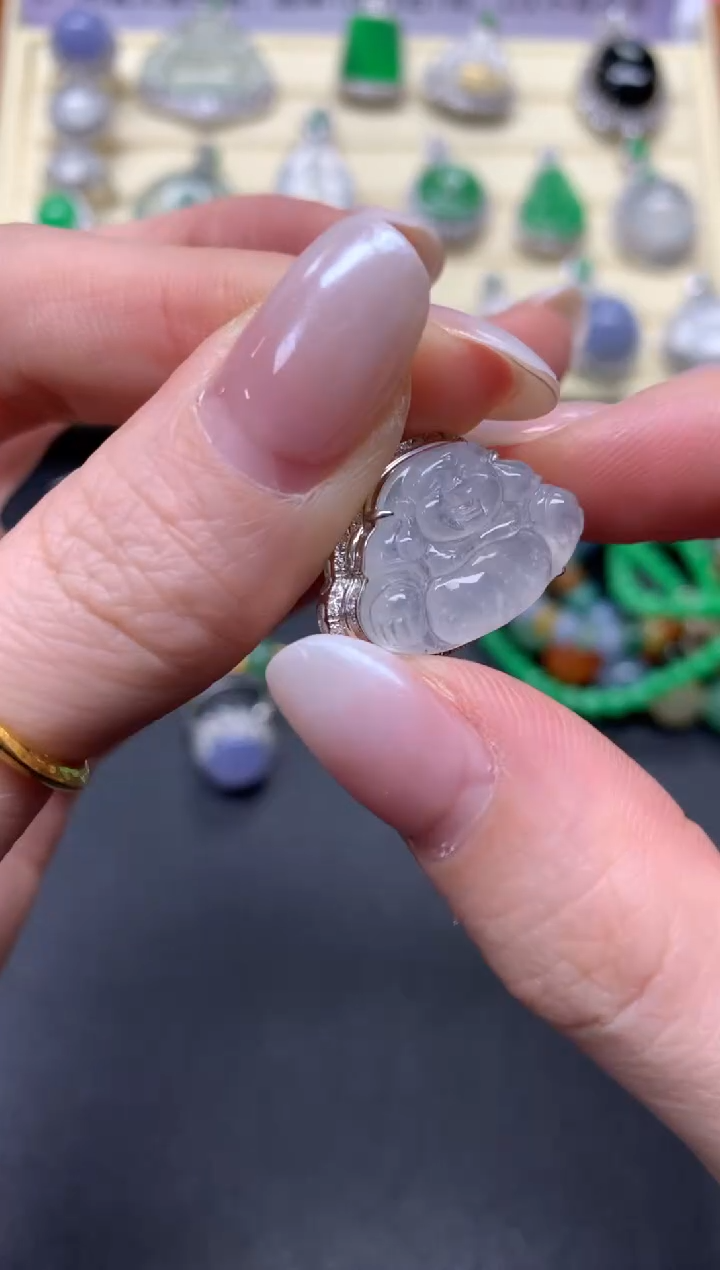 【闪购商品】翡翠吊坠(不含链)18K金镶嵌吊坠|2200+220