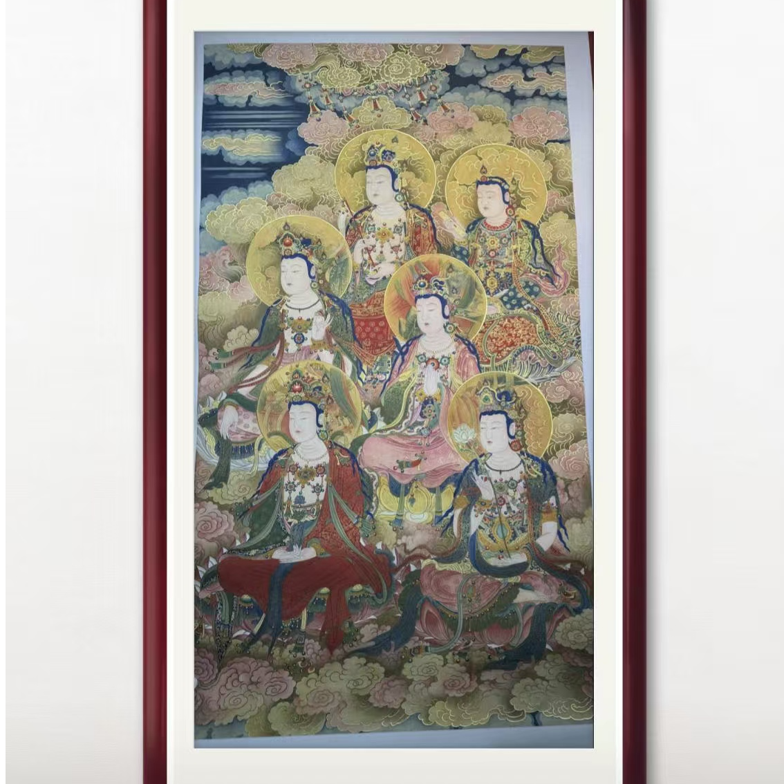 刘志扬国画作品《等觉位十地造像图》