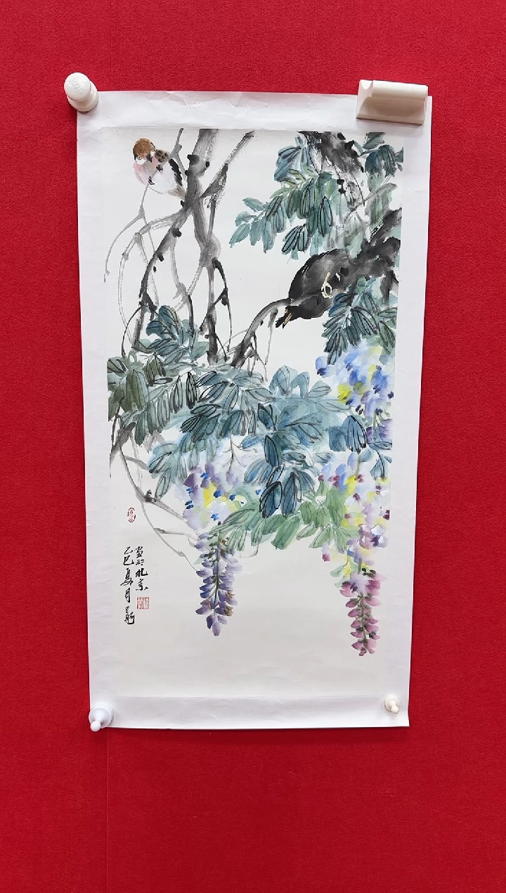 国画y天津人美-徐兰舸写意花鸟2平尺