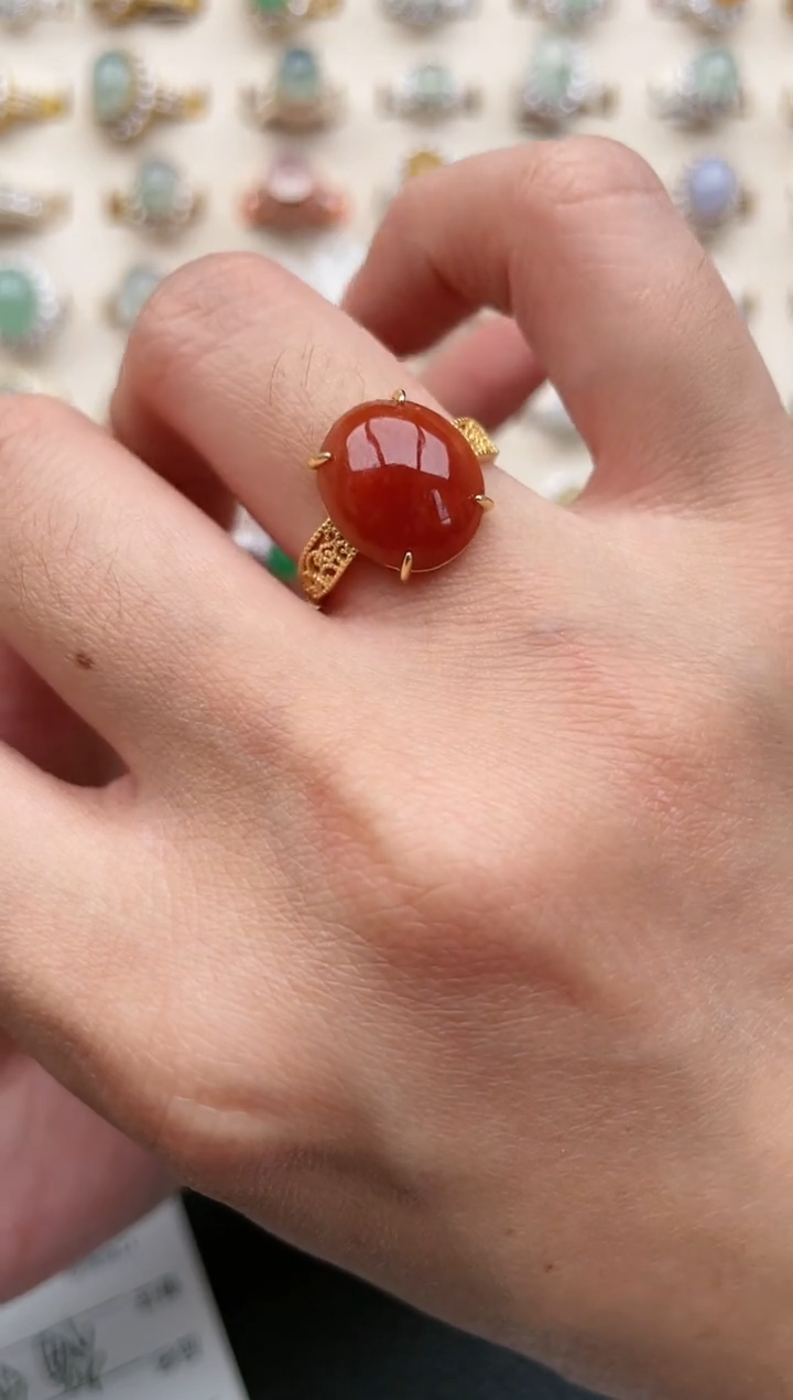 【闪购商品】翡翠戒指银S925镶嵌1111