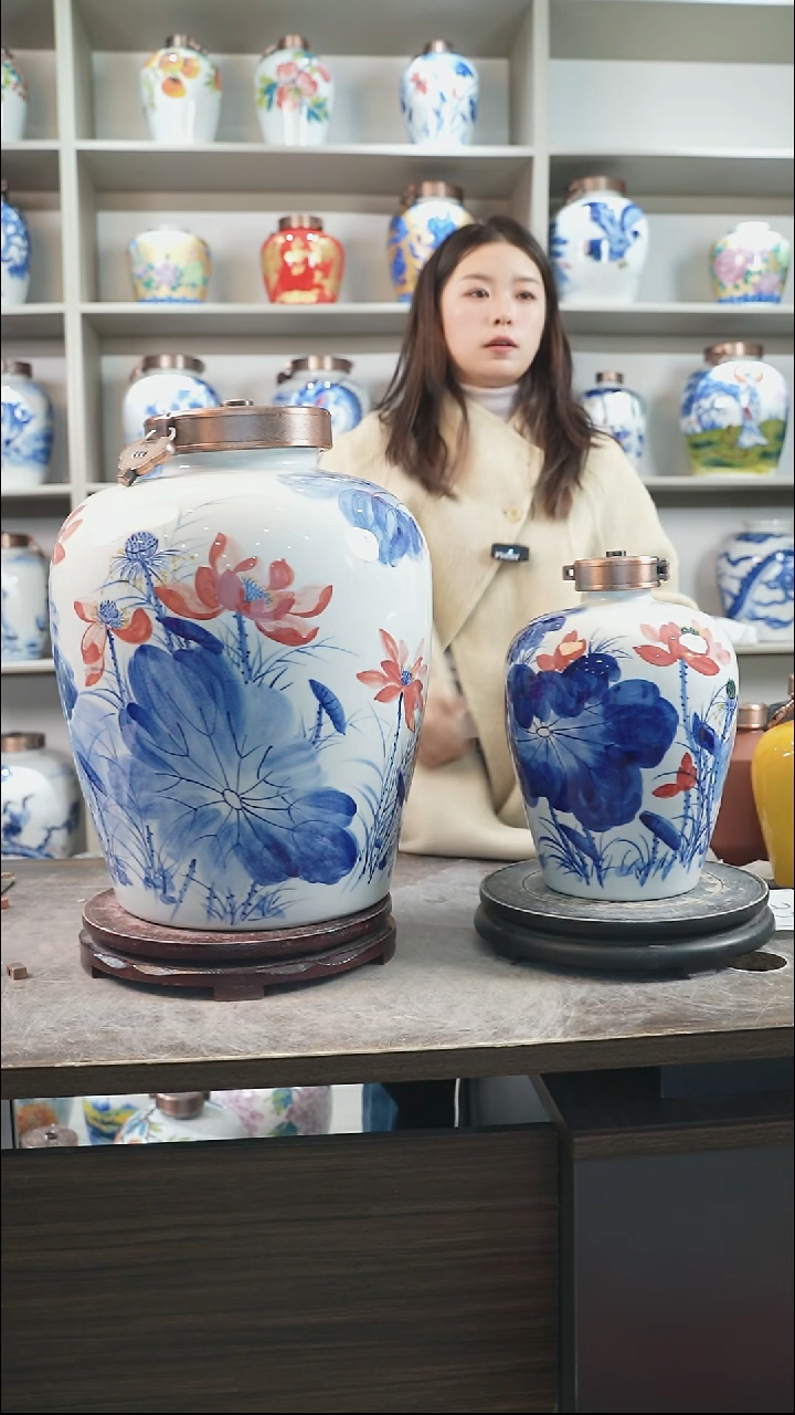 泥塑十斤装手绘款荷花