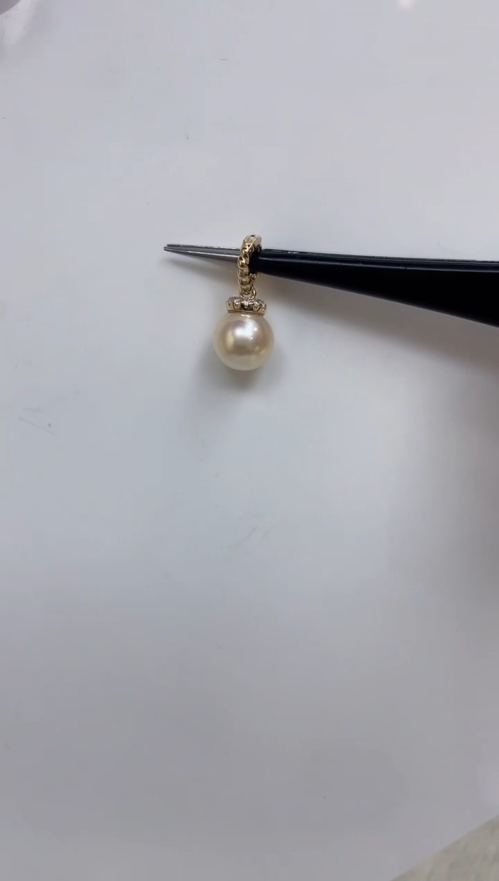 海水珍珠银S925镶嵌颈饰