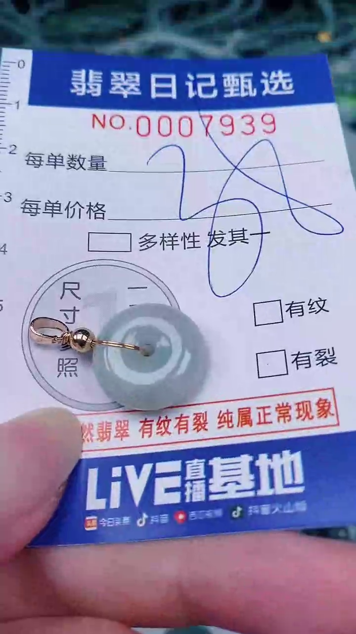 翡翠未镶嵌颈饰00007939