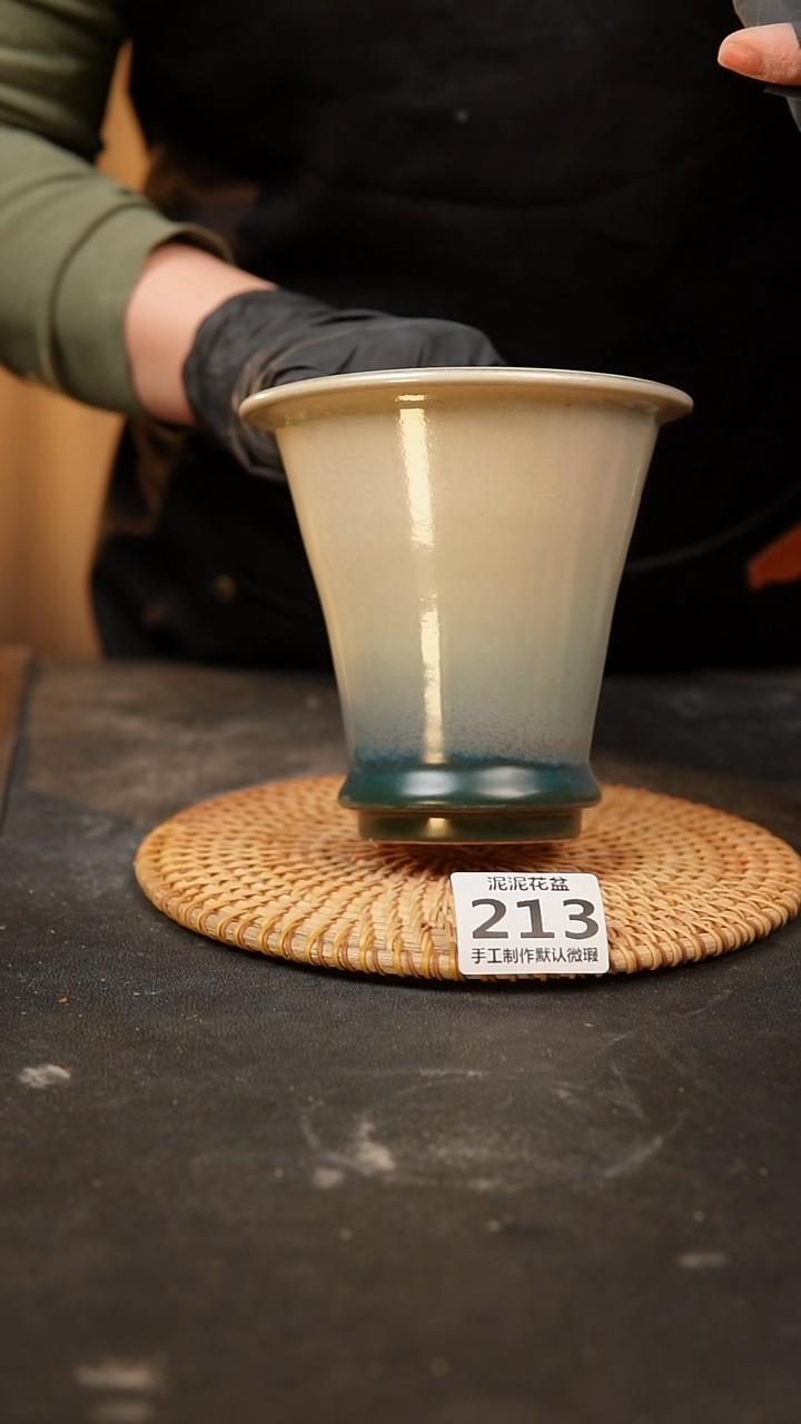 【闪购商品】瓷片泥泥陶瓷花盆 微瑕
