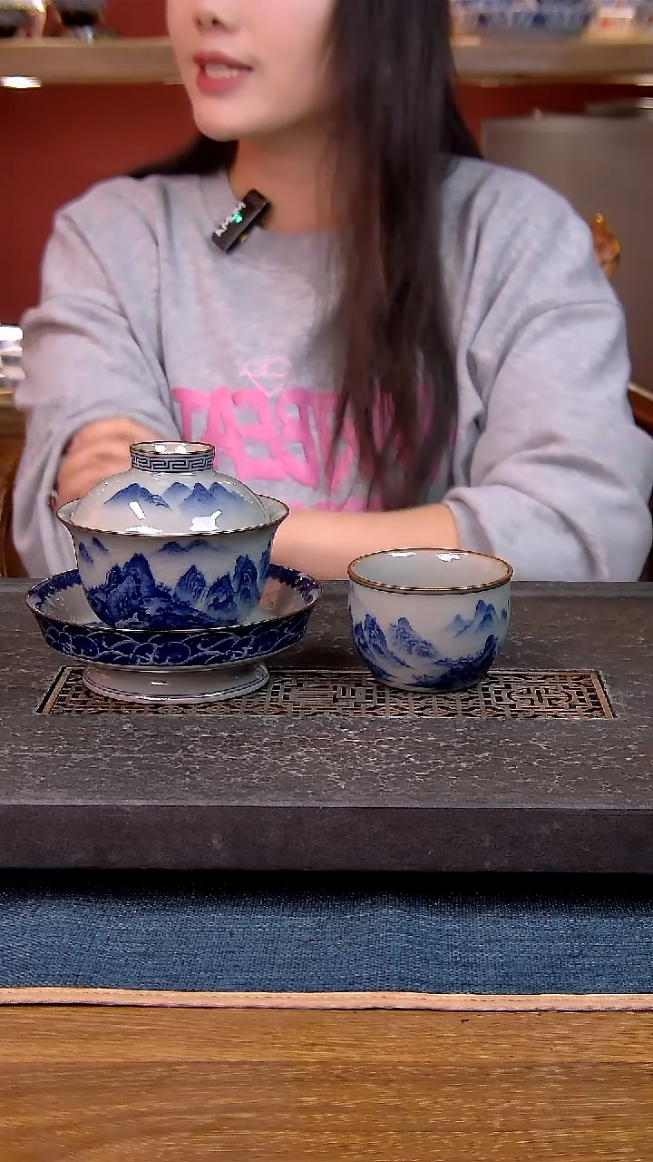 简装家用款2件套 老陶泥开片纹陶瓷茶具