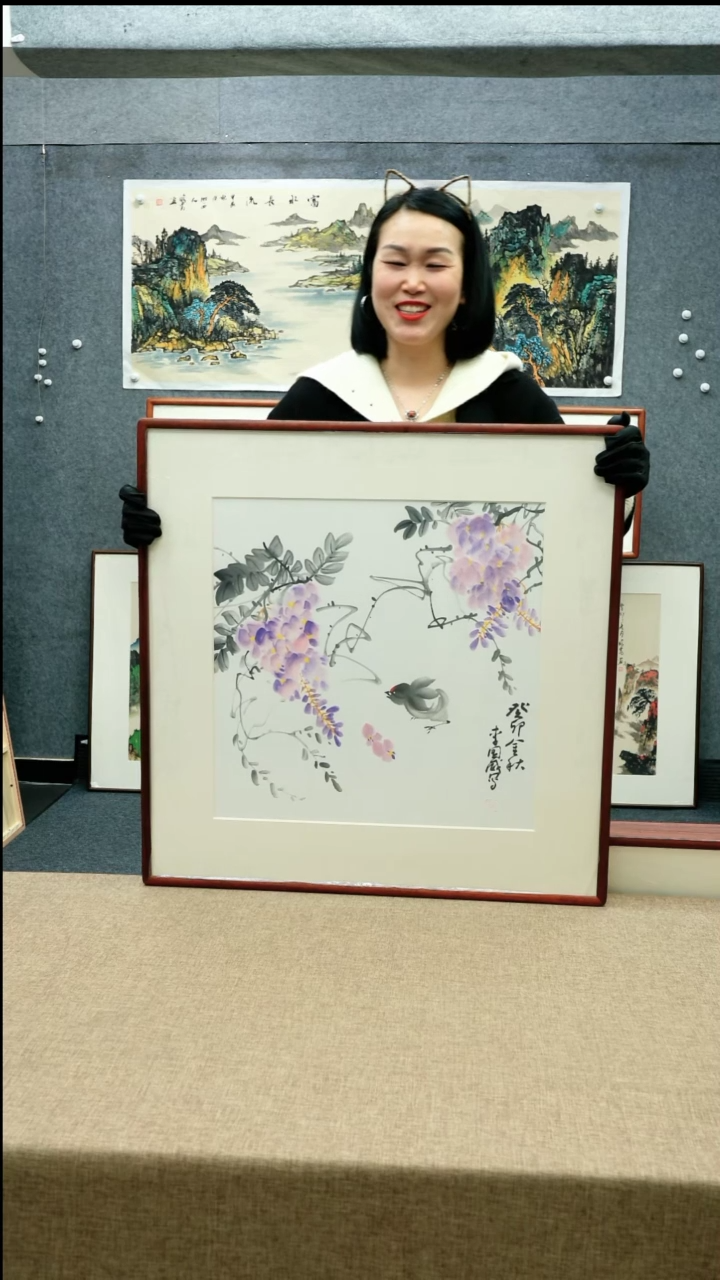 【闪购商品】国画70*70李国威老师花鸟
