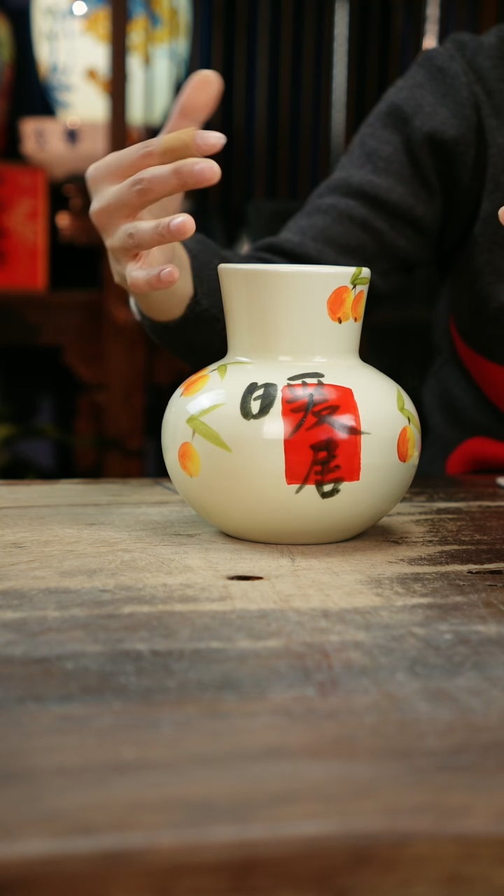 【闪购商品】瓷片景德镇纯手工釉下彩精品花瓶