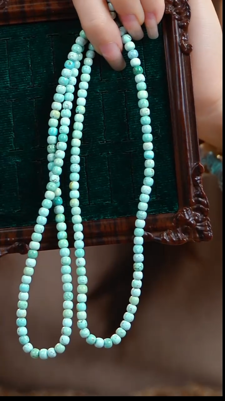 未镶嵌绿松石项链绿松