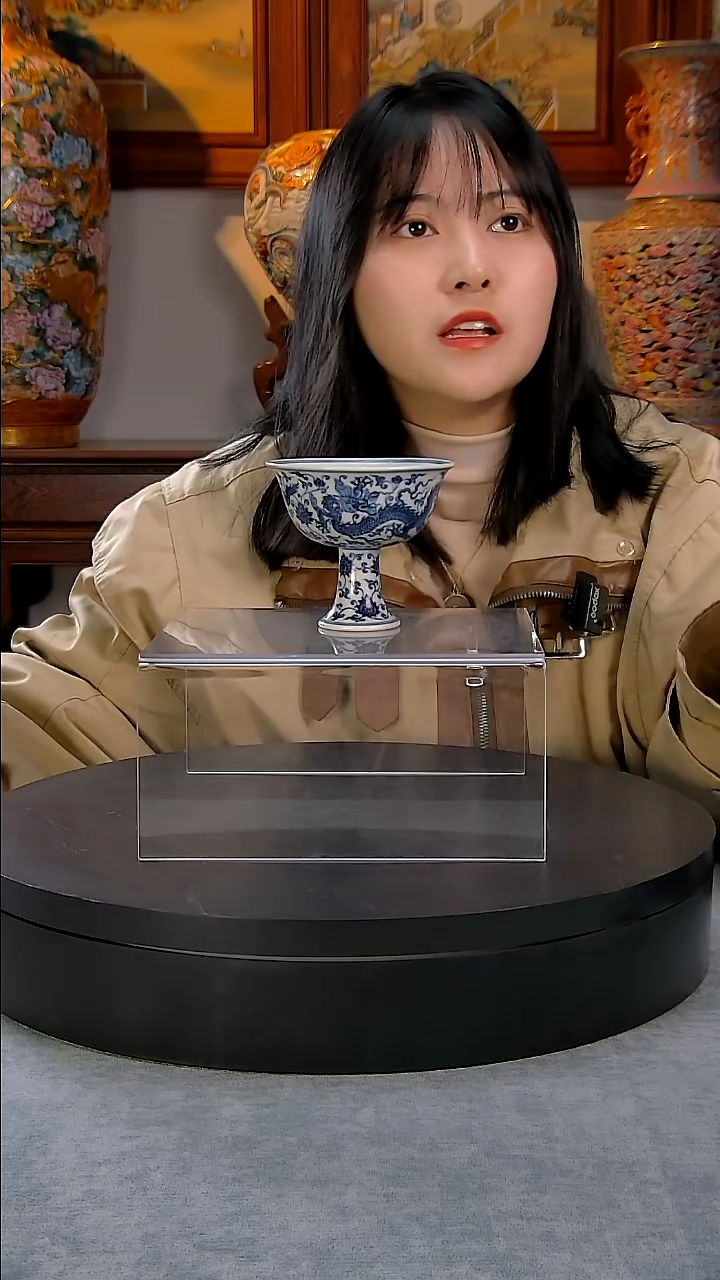 【闪购商品】青花高足杯精品陶瓷