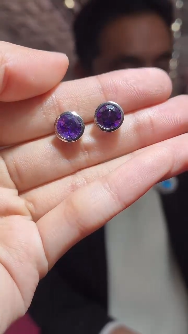 银S925镶嵌耳饰水晶（扎德严选）