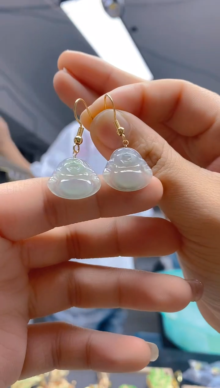 【闪购商品】翡翠耳饰合金308翡翠耳钩