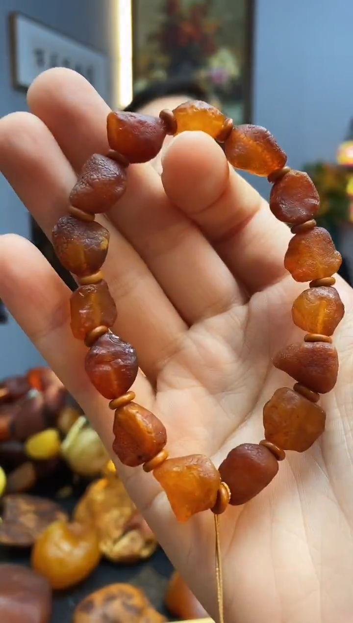 手链琥珀未镶嵌手串