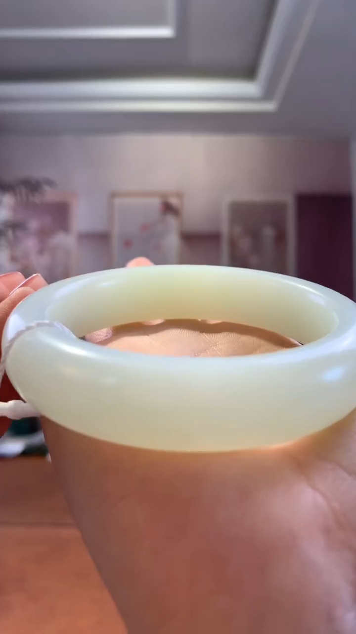 【闪购商品】和田玉手镯未镶嵌新疆白玉手镯60圈