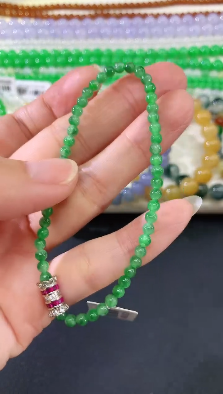 未镶嵌手串翡翠22|580