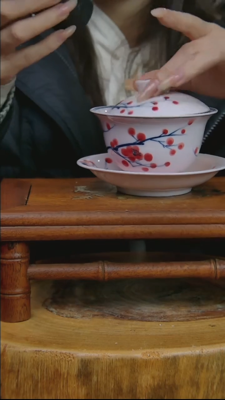 摆件陶稀土梅花三才