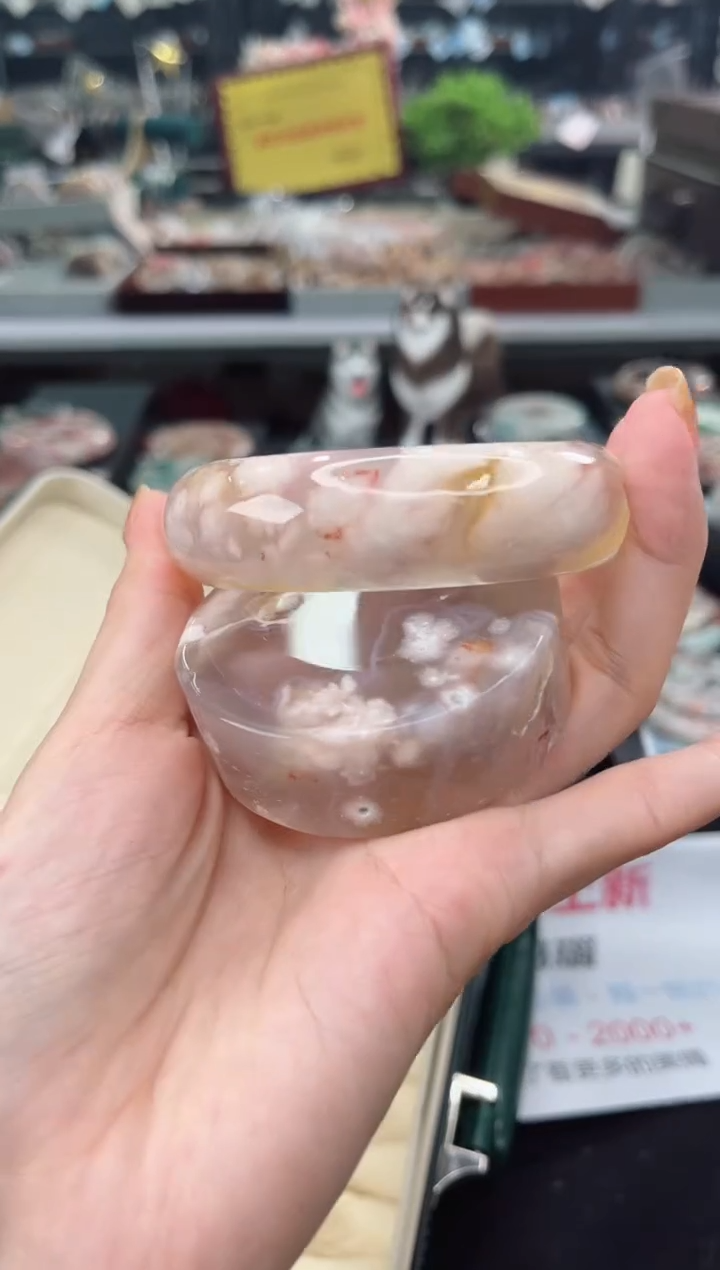 【闪购商品】石英质玉手镯未镶嵌59圈口（赠品镯心）3547534