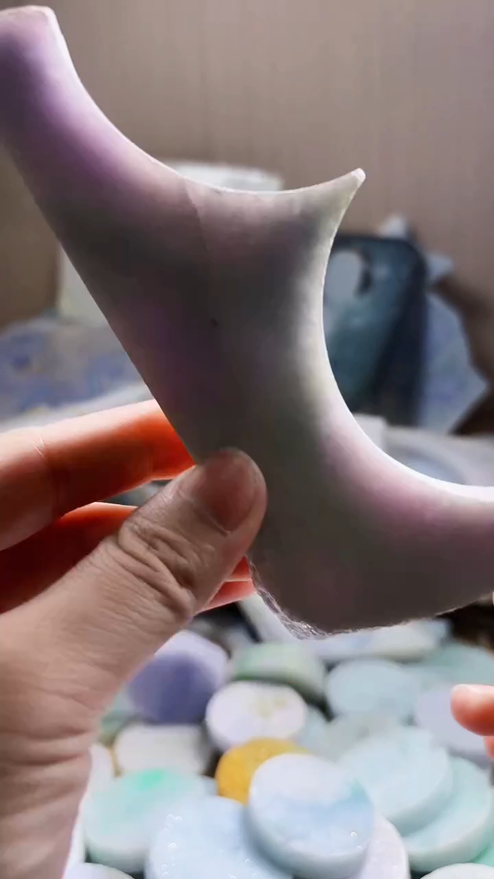翡翠未镶嵌颈饰翡翠A货 姜谭855