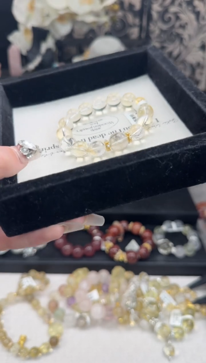 水晶手链未镶嵌天然水晶 多样性发货