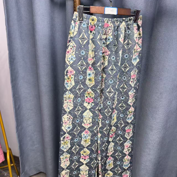 2025秋季新款时尚百搭桑蚕丝裤子女T475