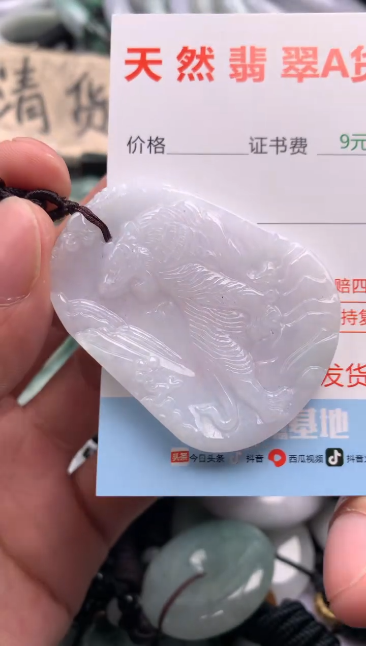 翡翠未镶嵌吊坠(不含链)1