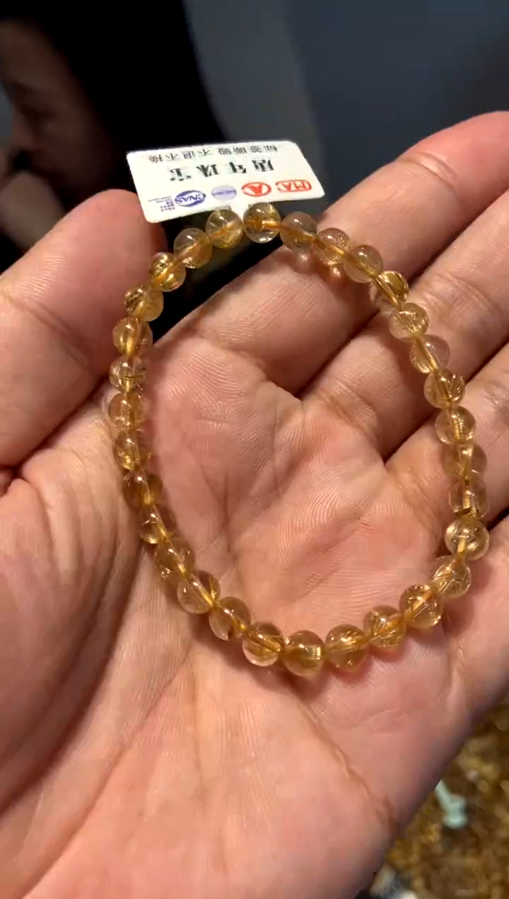 【闪购商品】水晶479-未镶嵌金发透体钛金6mm+