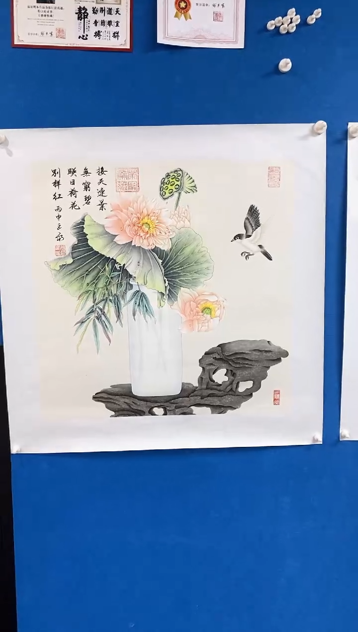 【闪购商品】国画张巨富  封笔工笔斗方5