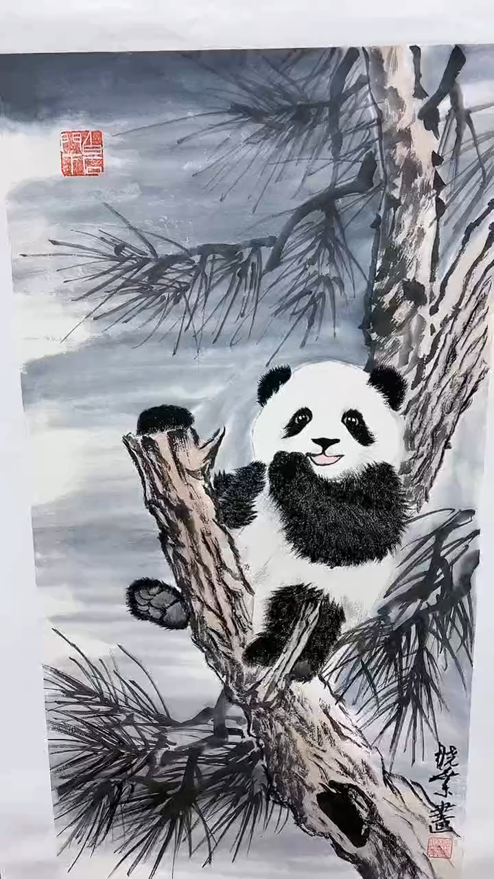 【闪购商品】绘画柳晓叶绘画2平尺熊猫