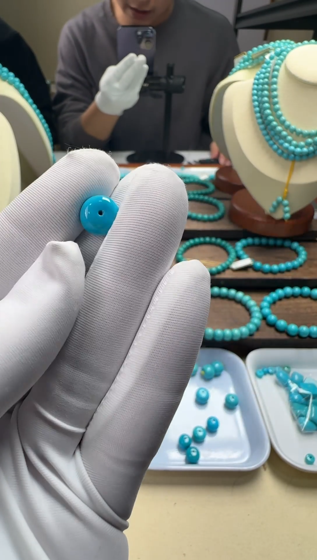 【闪购商品】绿松石单珠未镶嵌9*7mm 1.1g