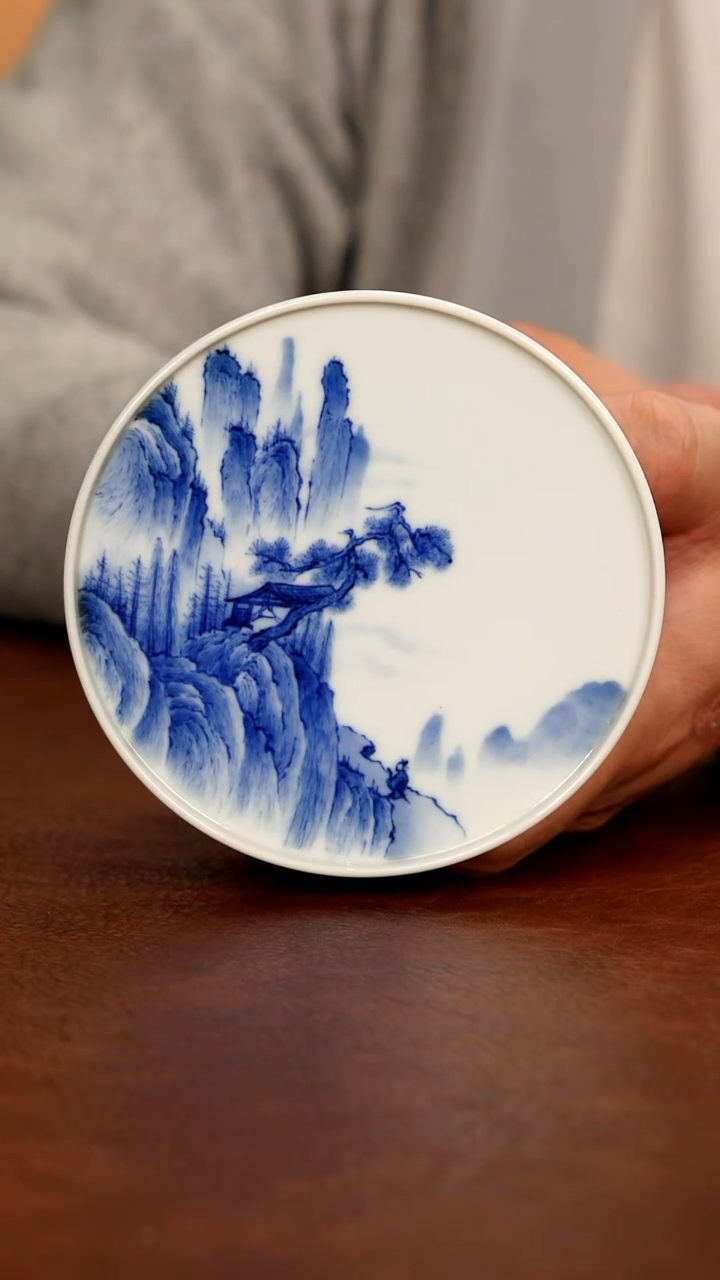 景德镇瓷器，青花瓷手绘茶具~