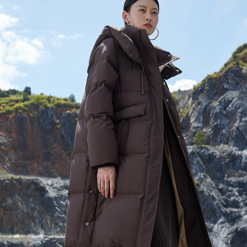  824Y828 中长款宽松韩版百搭休闲羽绒服