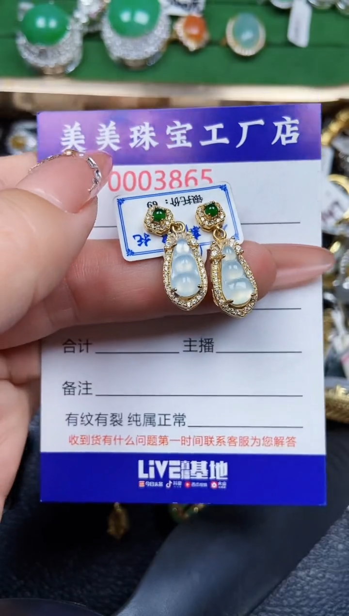 【闪购商品】翡翠颈饰银S925镶嵌3865