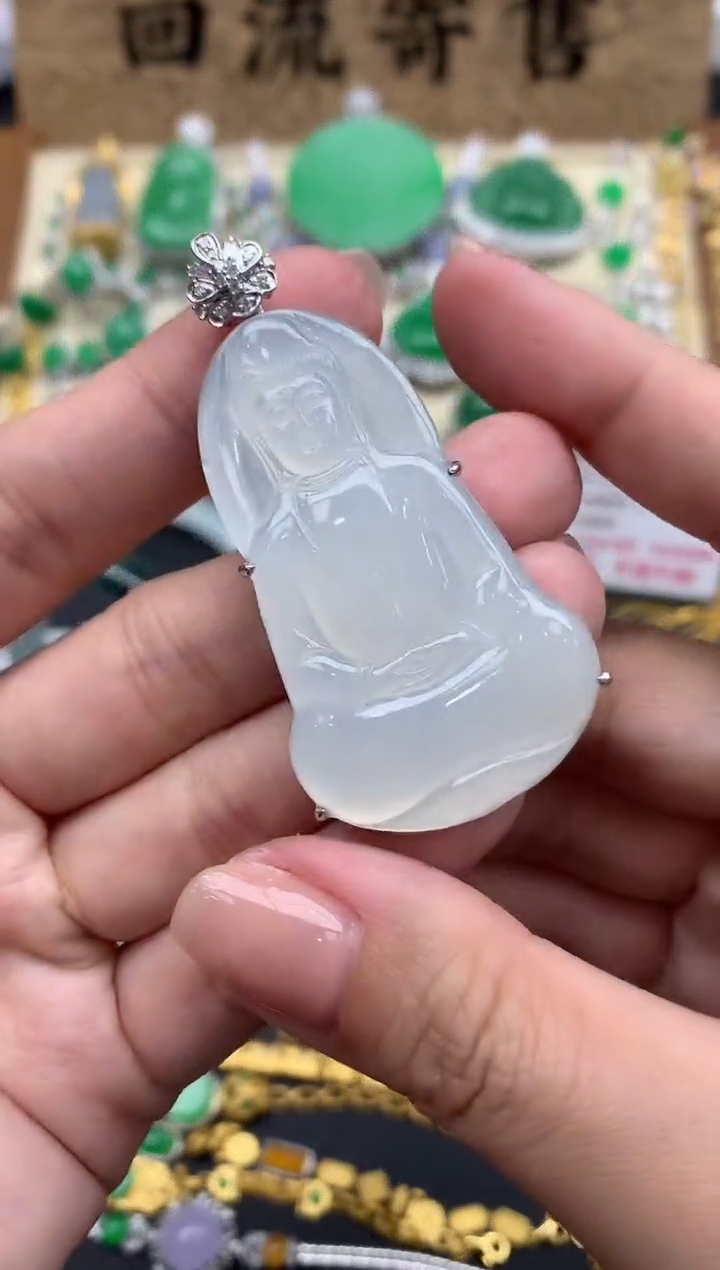 【闪购商品】翡翠颈饰18K金镶嵌483-中国好珍宝