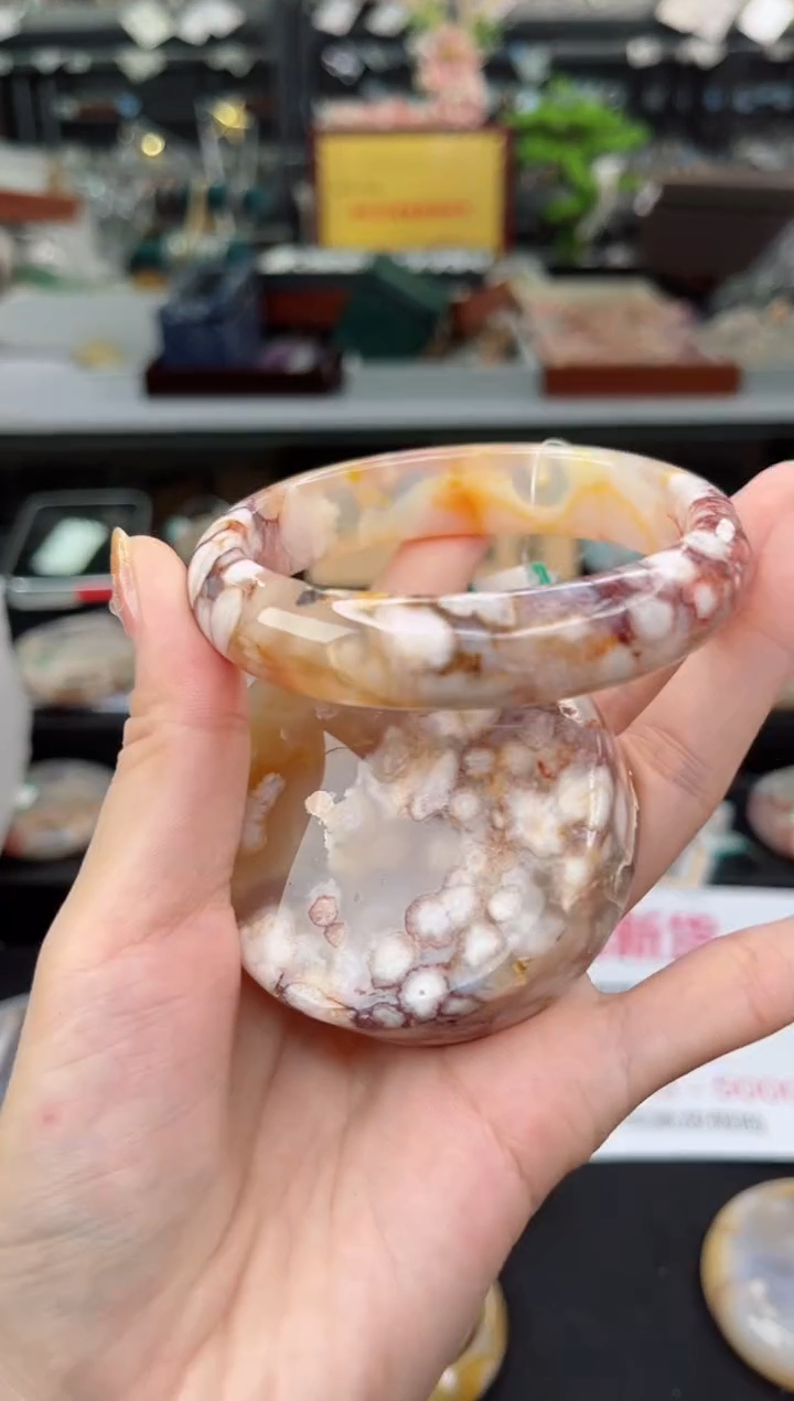 【闪购商品】石英质玉手镯未镶嵌60圈口（赠品镯心）3572470