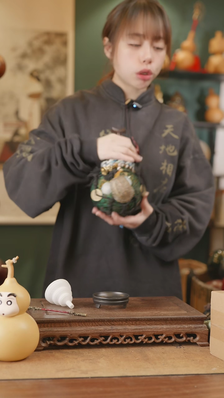 【闪购商品】241号精品天然大漆工艺防渗内胆酒葫芦~