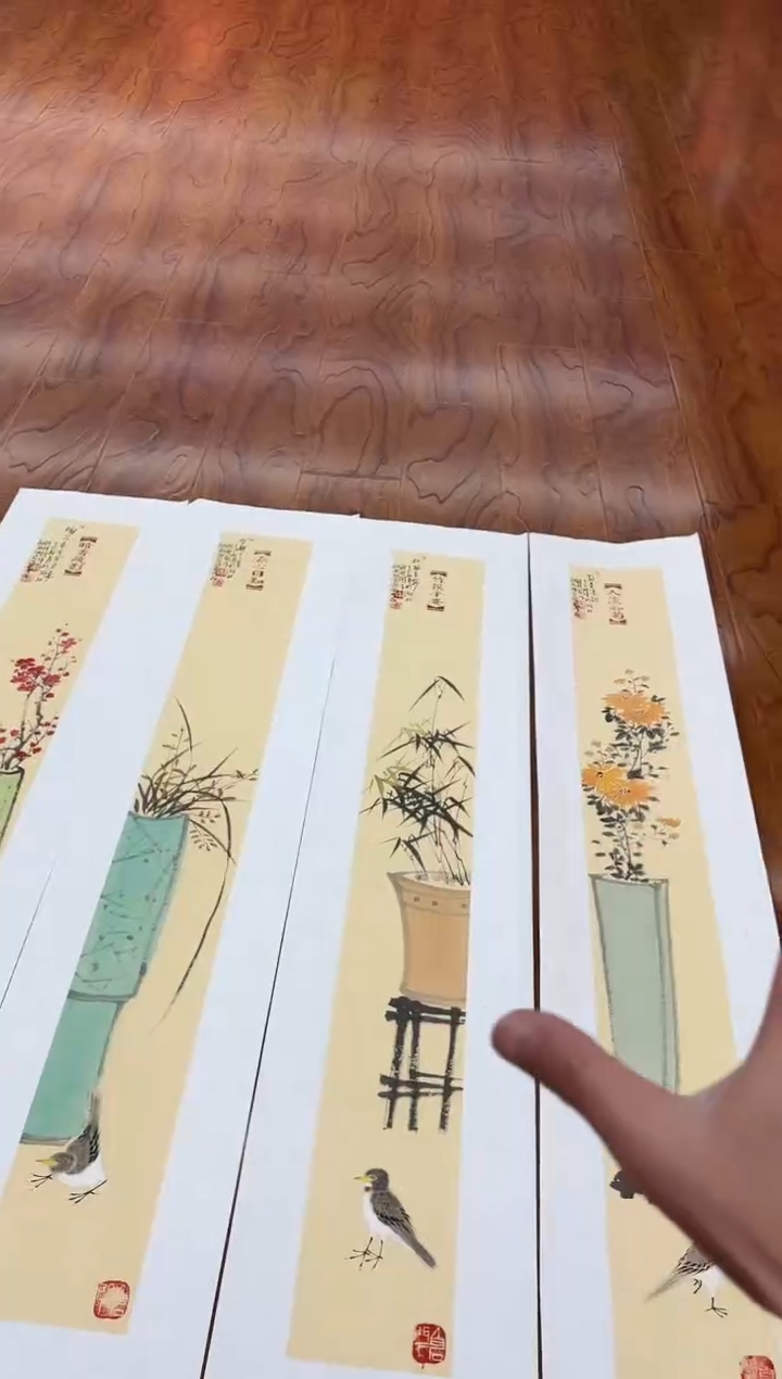 国画孙桂国老师作品，带合影证书3-16