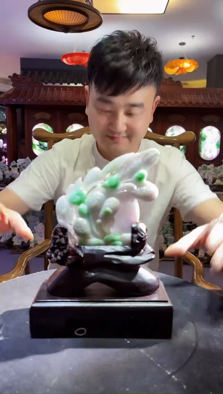 未镶嵌定制翡翠18/1217/L/花开富贵