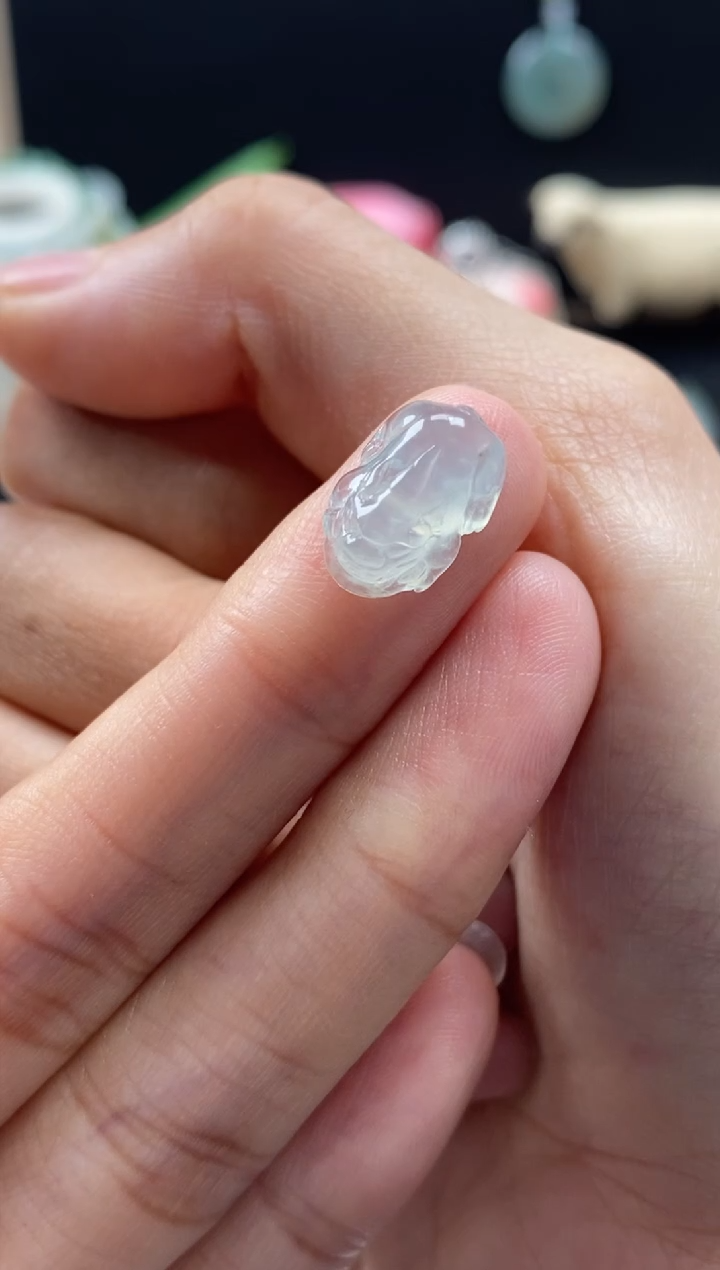 【闪购商品】翡翠颈饰未镶嵌翡翠冰晴貔貅