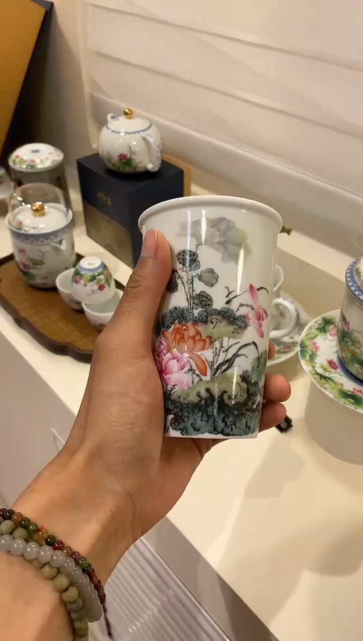 摆件五言六器可乐杯  荷荷美美