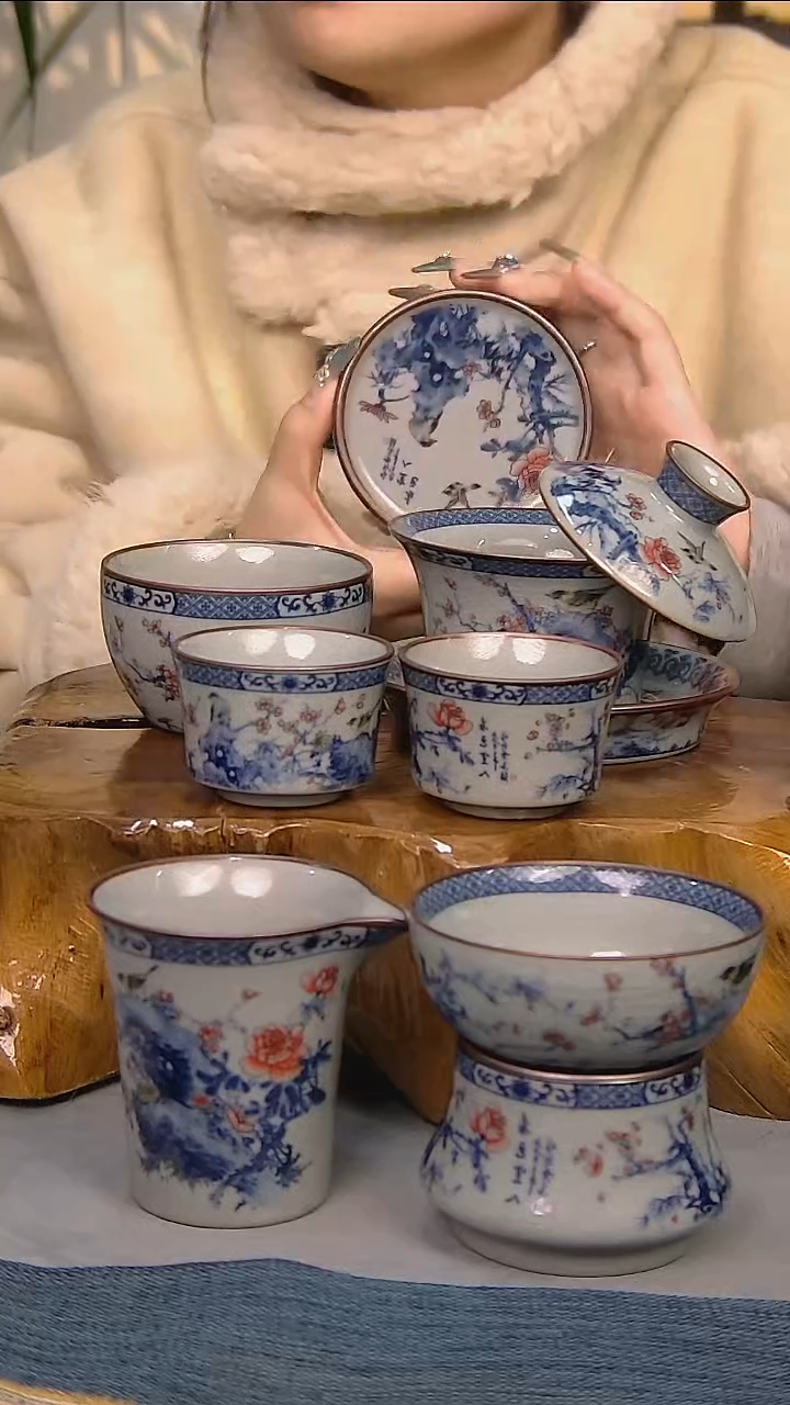 7件套陶瓷茶具家用简装系列