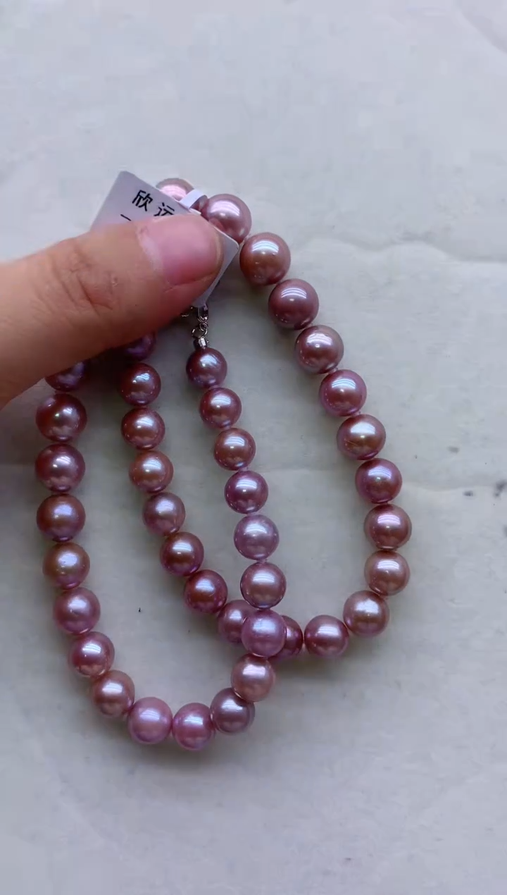 【闪购商品】淡水珍珠项链银S925镶嵌淡水珍珠项链