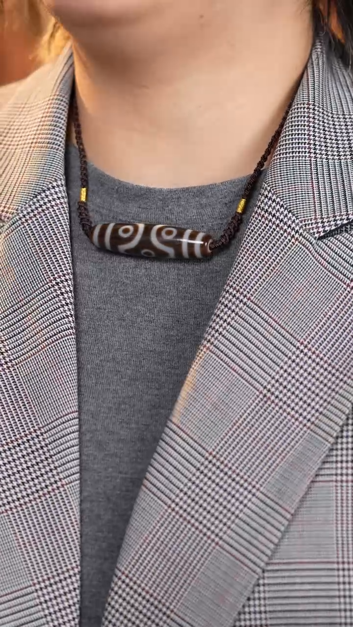 未镶嵌颈饰玛瑙/玉髓杵六眼锁骨链